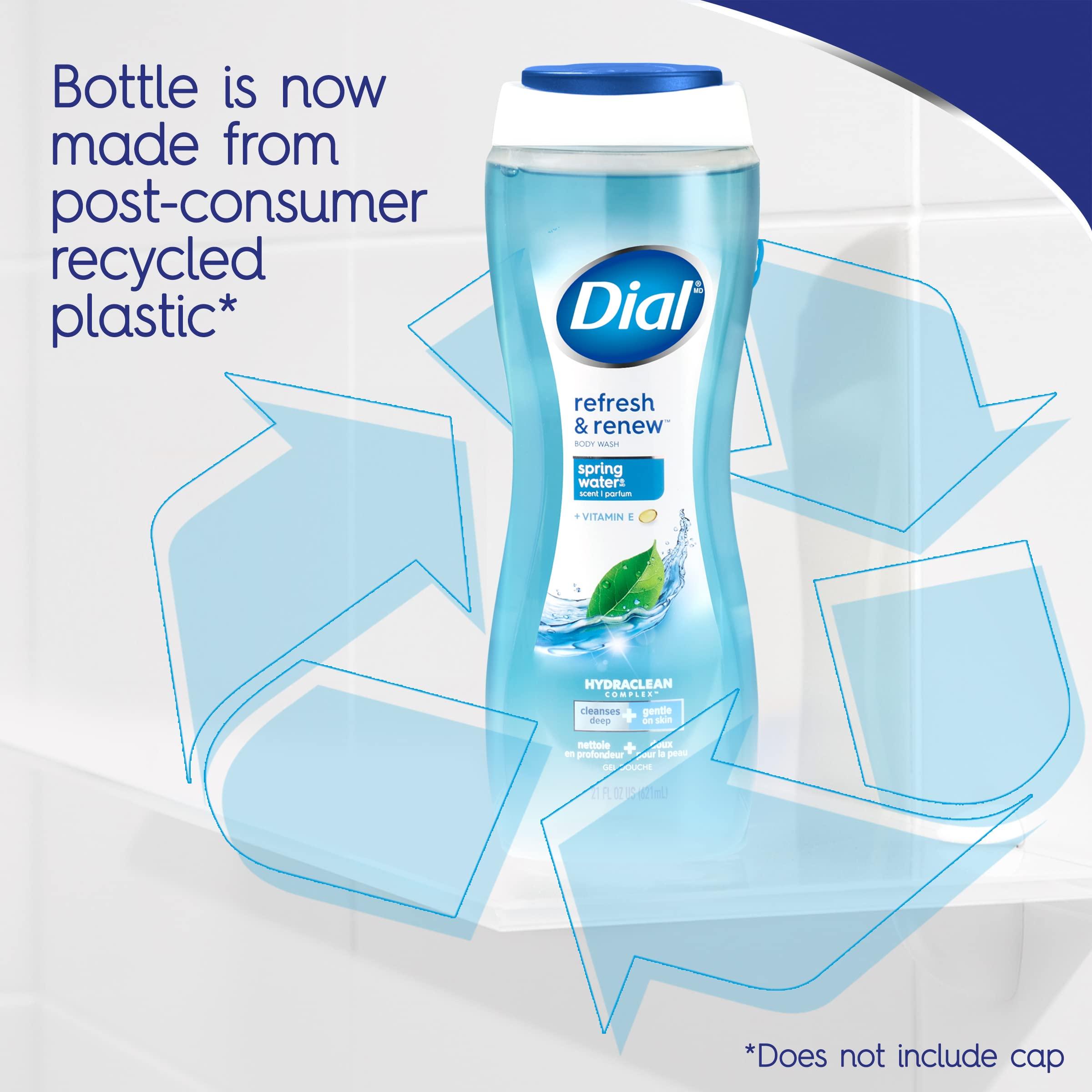 Dial Dial Body Wash, Refresh & Renew Spring Water, 32 fl oz