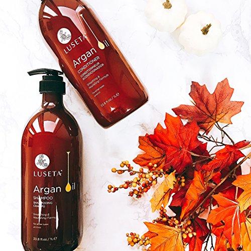 L LUSETA Luseta Argan Oil Moisture & Repair Shampoo Shampoo & Conditioner Set 2x33.8oz
