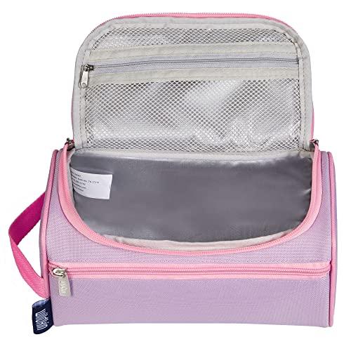 Wildkin Wildkin Toiletry Bag for Boys and Girls, Stay Organized on the Go with Our Spacious and Multifunctional Toiletry Bags, Ideal for School, Weekend, or Overnight Travel (Lilac)