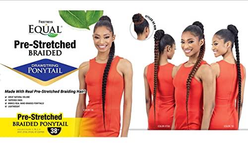 FREE TRESS FREE TRESS Equal Weave Drawstring Ponytail Pre-Stretched Braided Ponytail 38\'\' (OTCOPPER)
