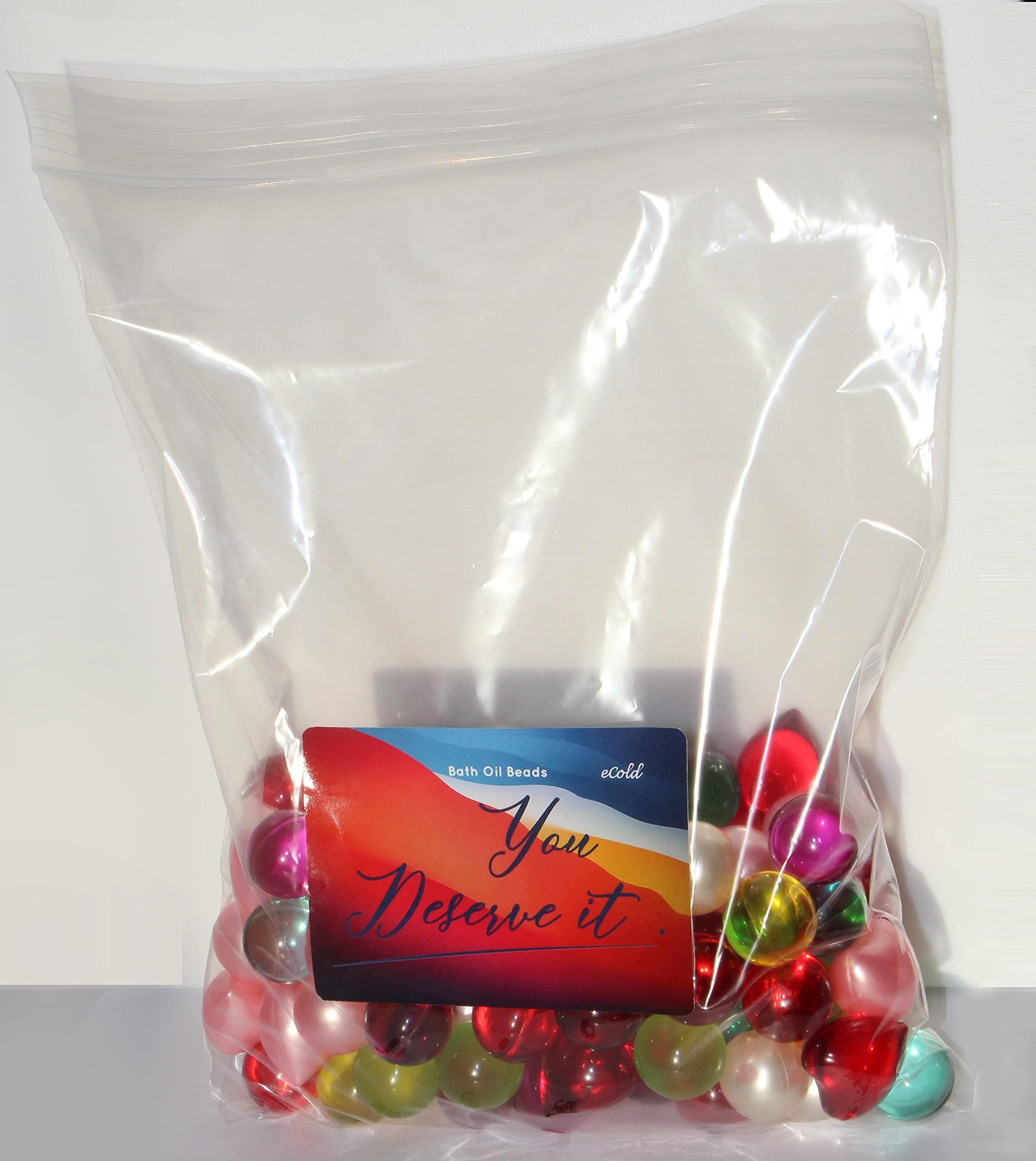 SKLEER Bath Oil Beads (Pearls) - Mixed Colors - The Way You Remember Them (Pack of 100)