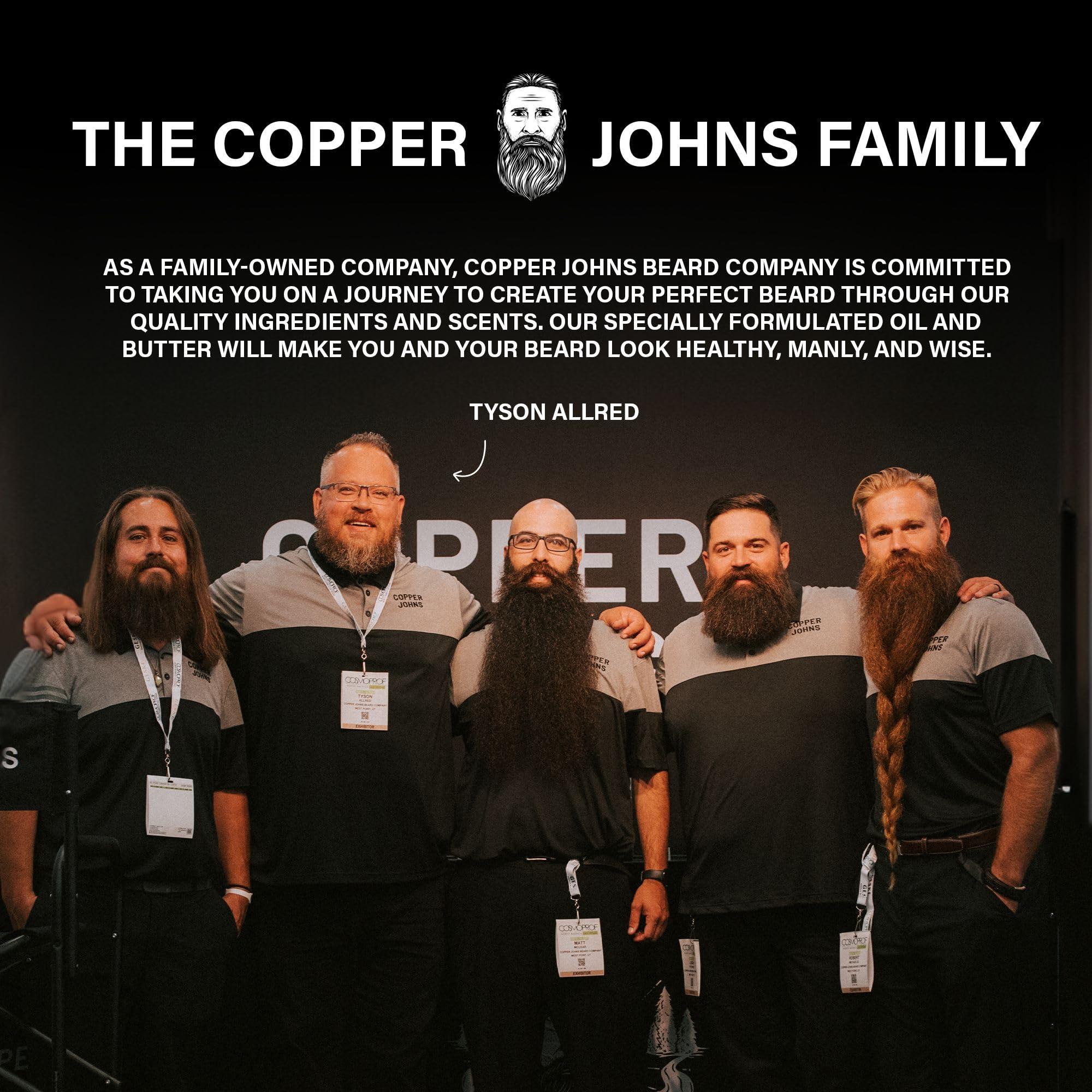 Copper Johns Copper Johns Mustache Wax | Promotes Clean & Well-Kept Mustache | Strong All-Day Hold | Beeswax, Jojoba Oil & Sea Minerals | Anglers Code | 1oz