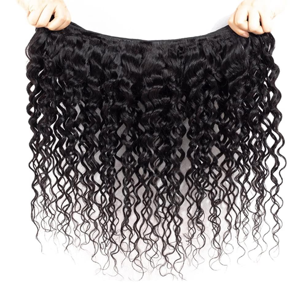 Capurchra Kinky Curly Hair Bundles Curly Wave Weave Hair Human Bundles Natural Black Color Brazilian Virgin Human Hair Bundles 100% Unprocessed Virgin Hair Bundles 26 Inch For Women