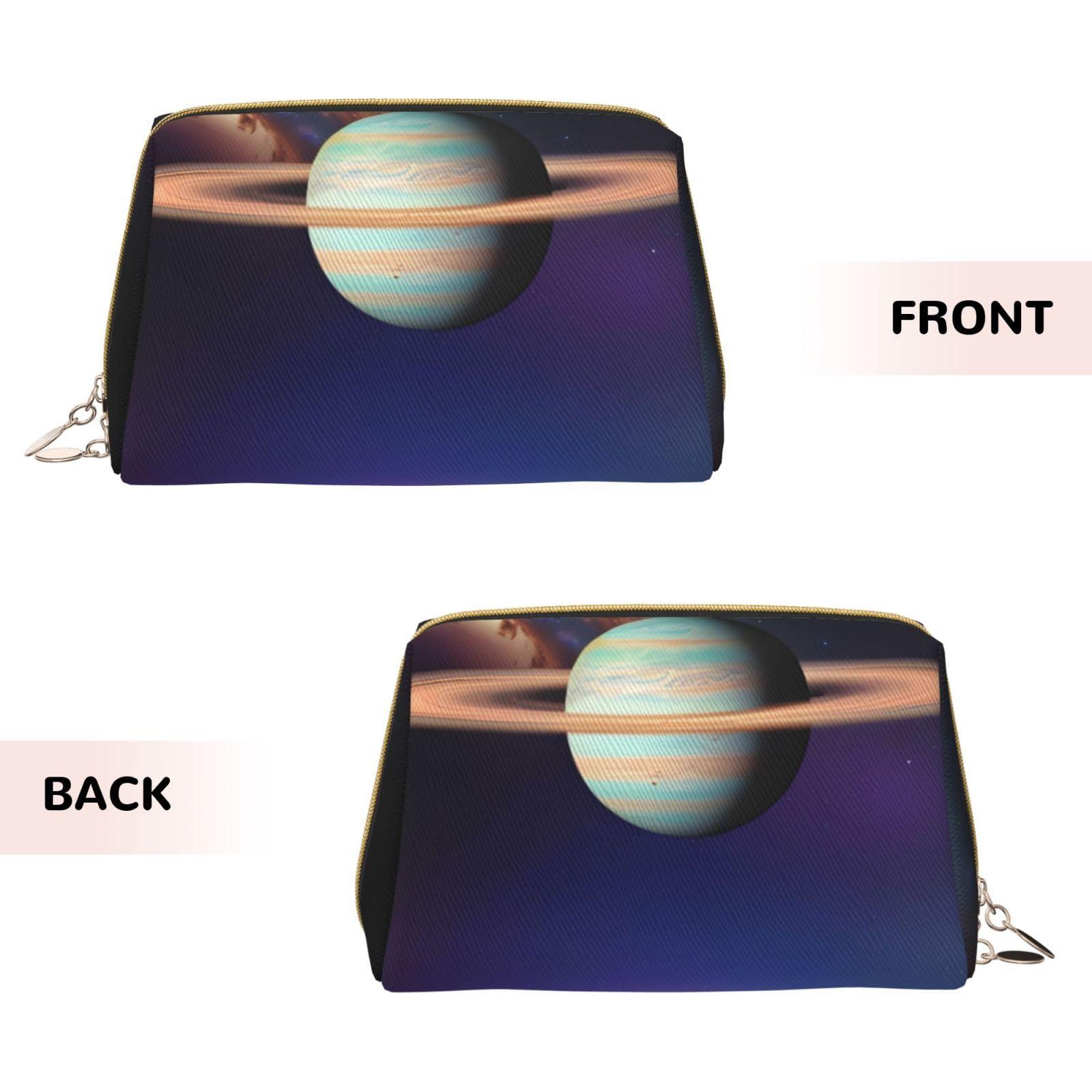 AthuAh AthuAh Cosmic Saturn Portable Cosmetic Bag, Travel Cosmetic Bag, Unisex, Zipper Closure, Suitable For Daily Use