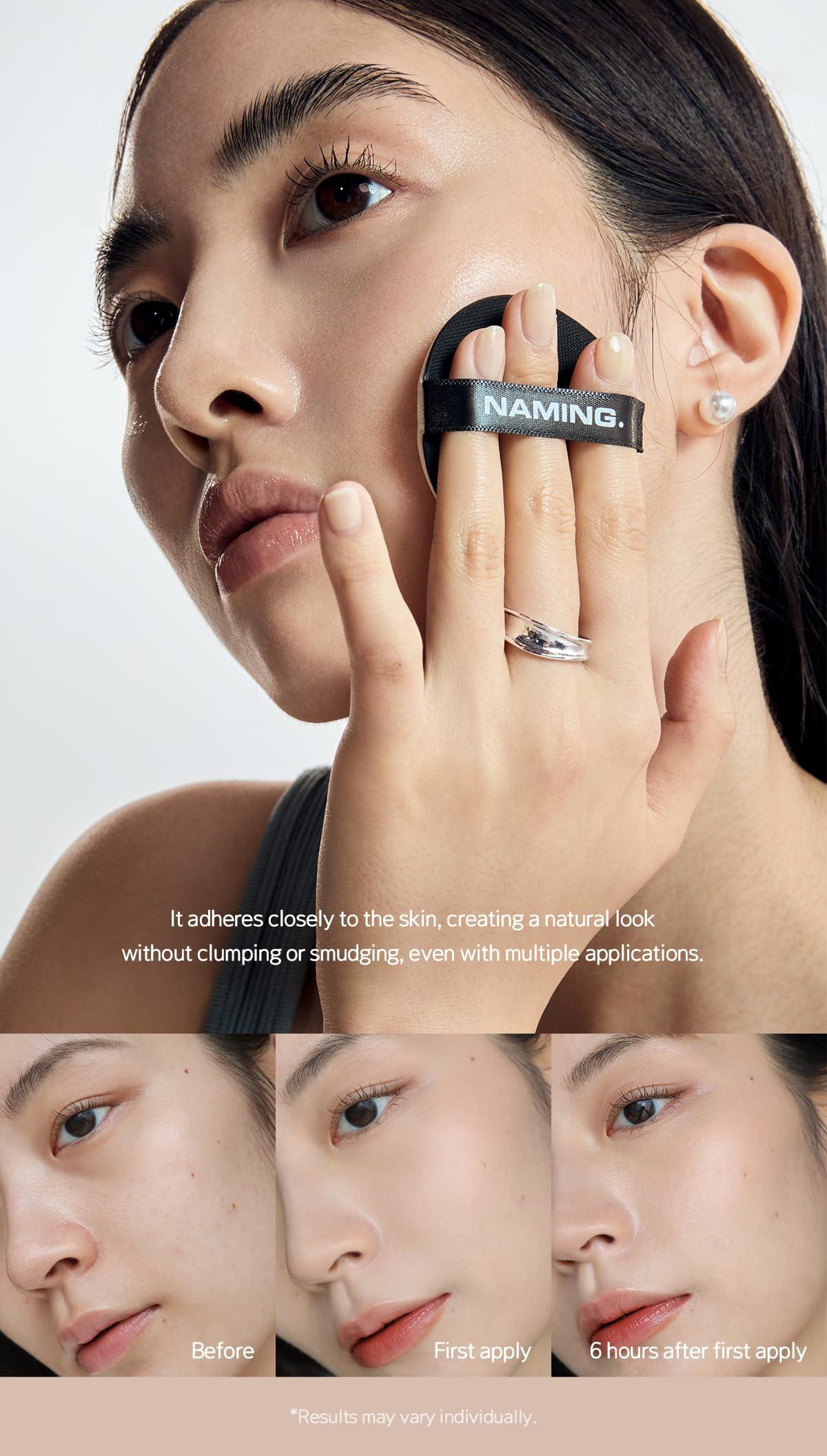 NAMING NAMING Layered Fit Cushion SPF 50+ PA+++ | Natural Glow, Long-lasting, Skin Fit Cushion, 12g (17Y)