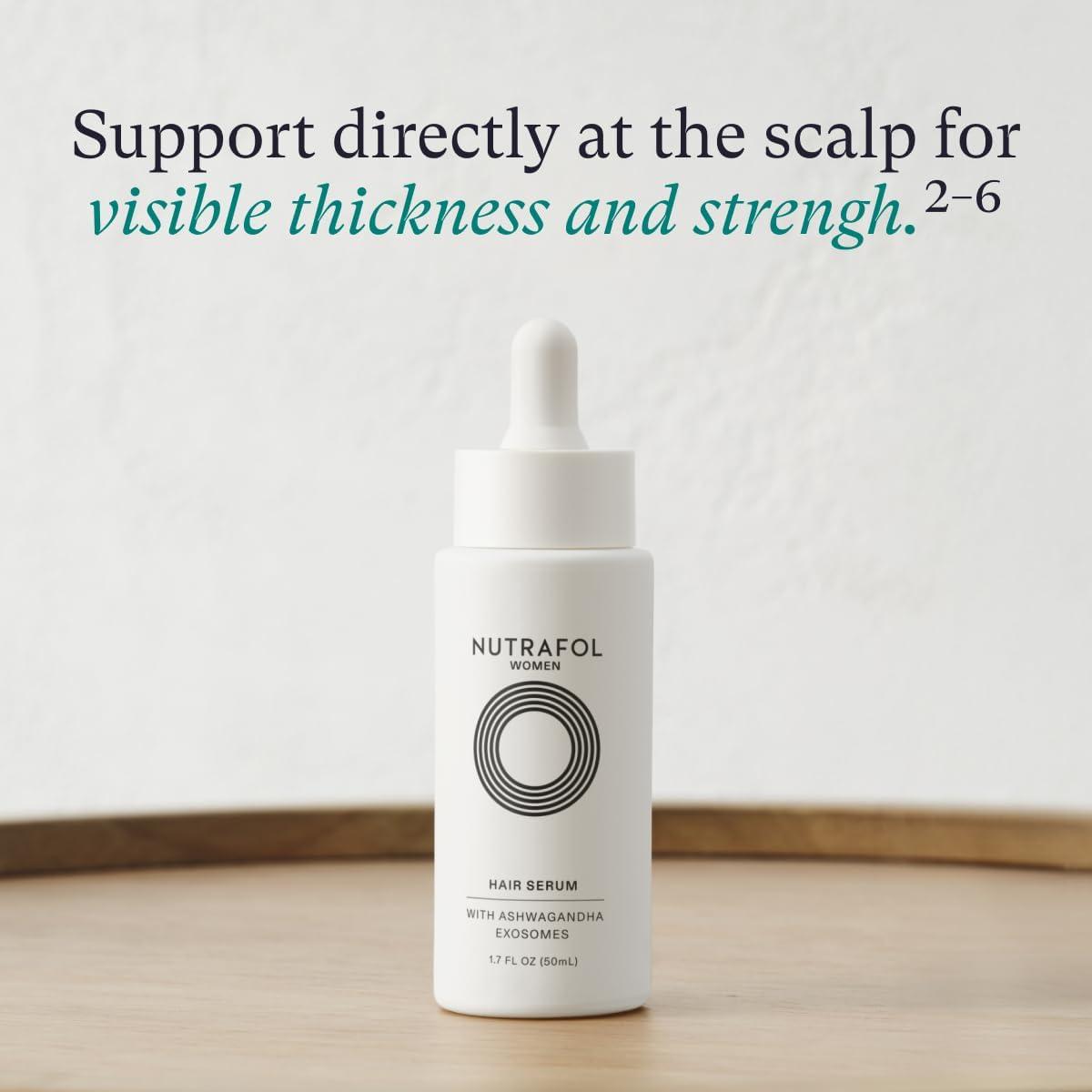 Nutrafol Nutrafol Postpartum Hair Growth Supplements and Hair Serum, Clinically Tested for Visible Thickness and Strength - 1 Month Supply, 1.7 Fl Oz Bottle