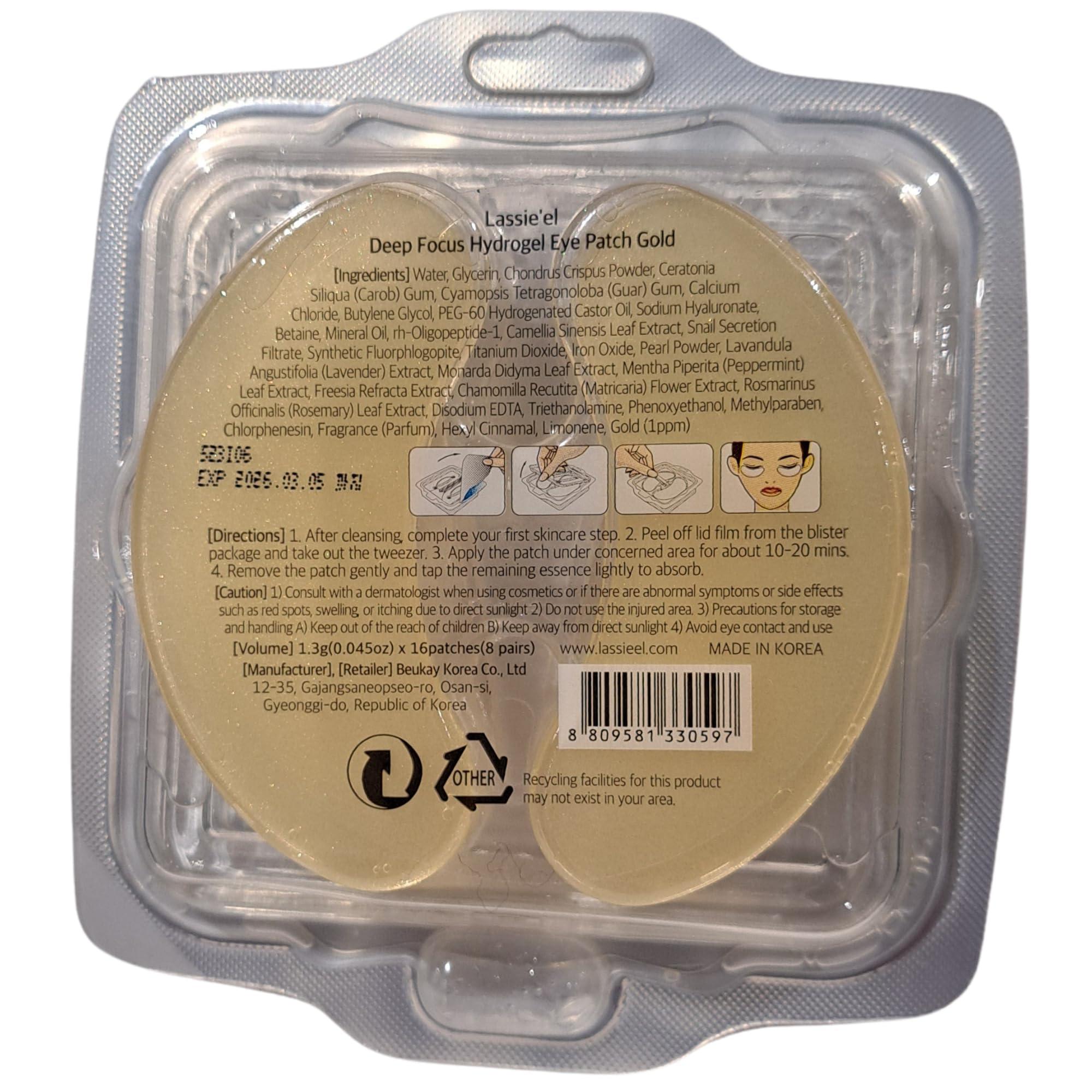 Lassie\'el Lassie\'el DEEEEP FOCUS Hydrogel Eye Patch Gold