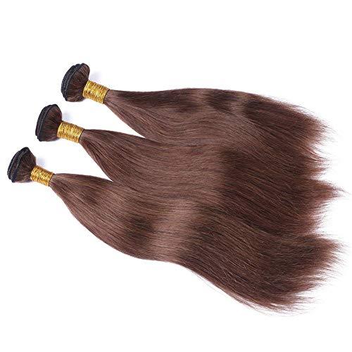 Tony beauty hair Tony Beauty Hair Virgin Brazilian Dark Brown Human Hair Weave Extensions Silky Straight #4 Chocolate Brown Virgin Remy Hair Bundles Deals Cheap Brazilian Human Hair Wefts 3/4Pcs Lot (30 30 30 30)