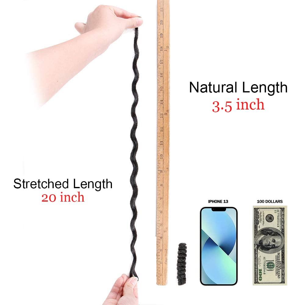 MIMAN MIMAN 3 Packs 20 Inch Short Crochet Hair Braids for Black Women 12MM 20roots/pack Synthetic Crochet Braiding Hair Extensions for DIY Mohawk Afro Braided Wigs (Natural Black #1B)