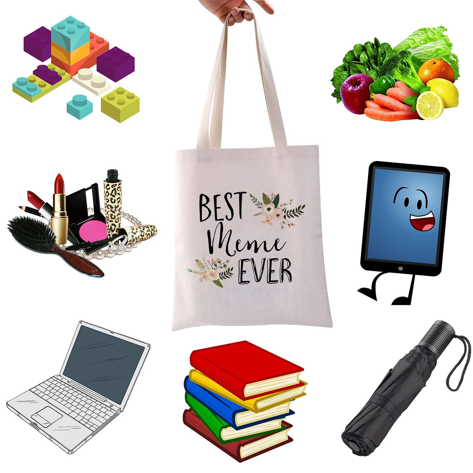 WCGXKO WCGXKO Best Meme Ever Grandma Gift Meme Gift Zipper Makeup Bags Travel Waterproof Toiletry Bag Accessories (Best Meme tote)