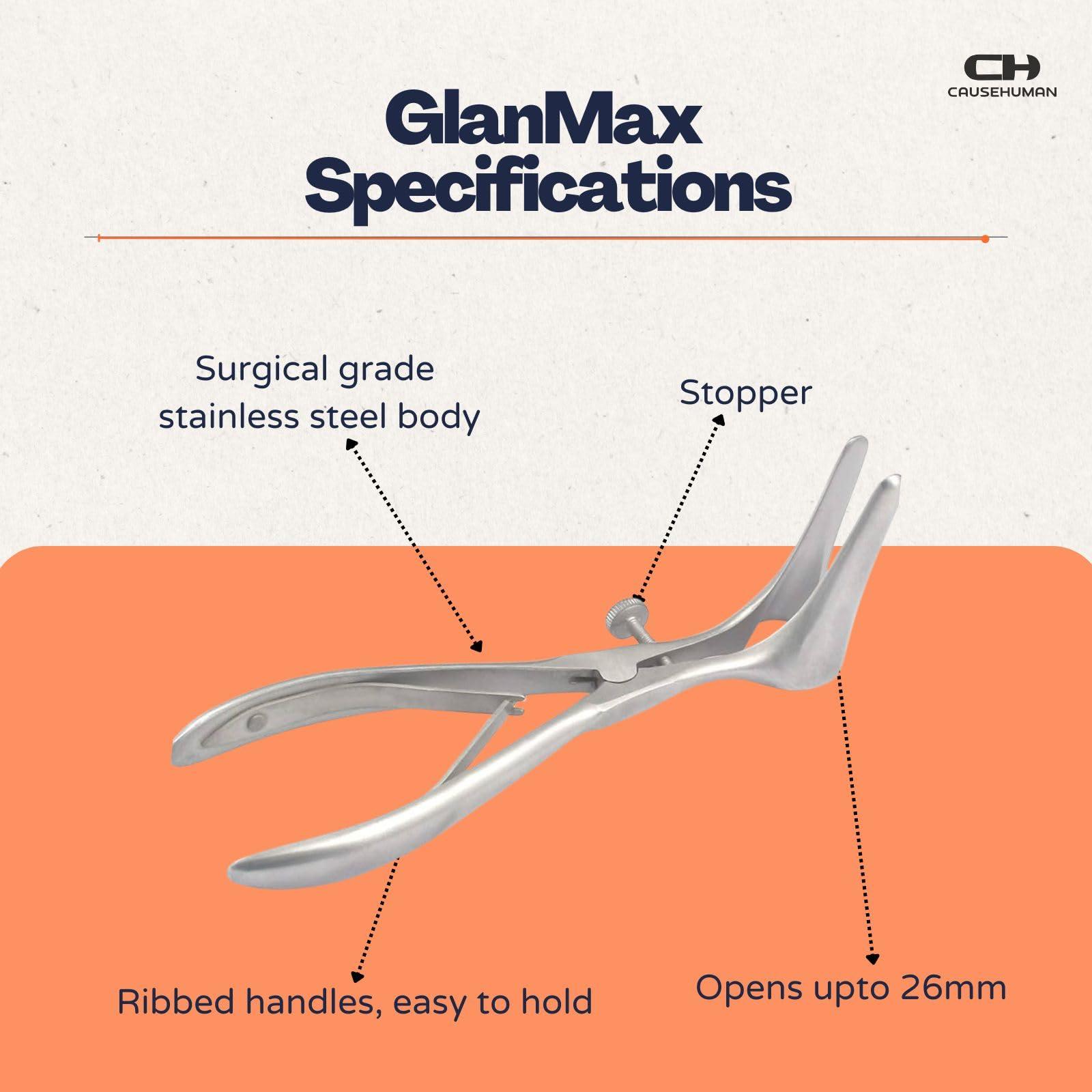 Cause Human GlanMax tool for phimosis | Phimosis Stretching tool | Opens upto 24mm | Safe & very quick results