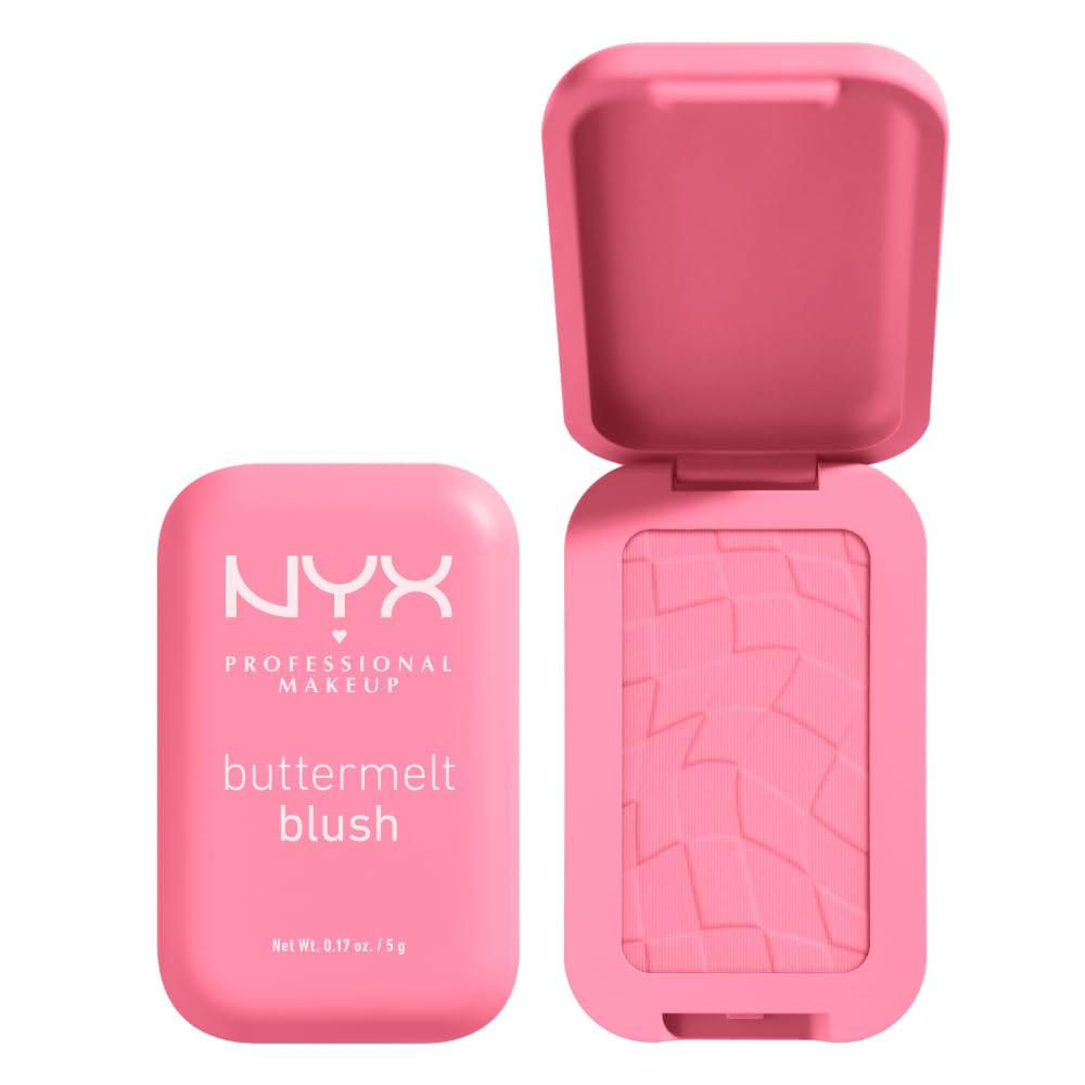 NYX PROFESSIONAL MAKEUP NYX PROFESSIONAL MAKEUP Buttermelt Powder Blush, Fade and Transfer-Resistant Blush, Up to 12HR Make Up Wear, Vegan Formula - Butta Together