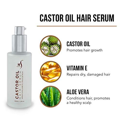 HerStyler HerStyler Castor Oil Hair Serum and Forever Straightening Flat Iron Set