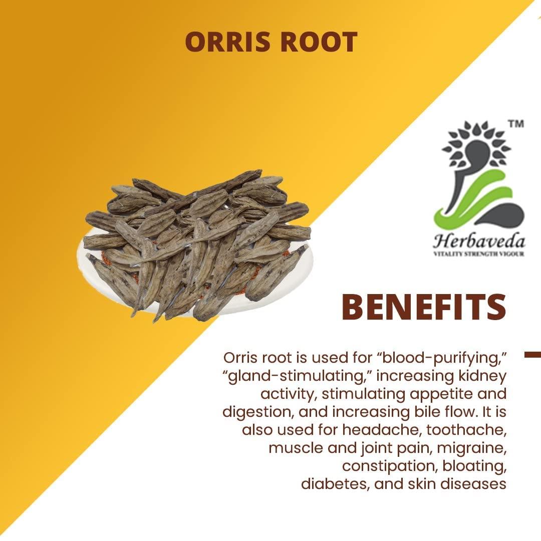 Admart Admart Herbaveda- Orris Root 500g | for Skin & Hair | Betters Digestion