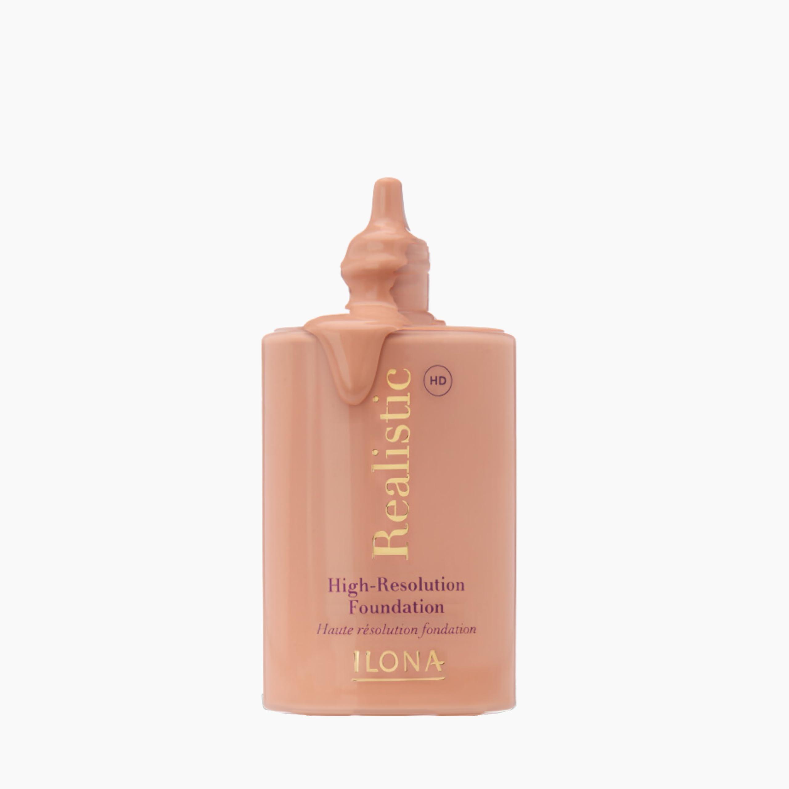 ILONA ILONA Realistic HD High-Definition Makeup Foundation | 1.18 Fl Oz | Real Bisque