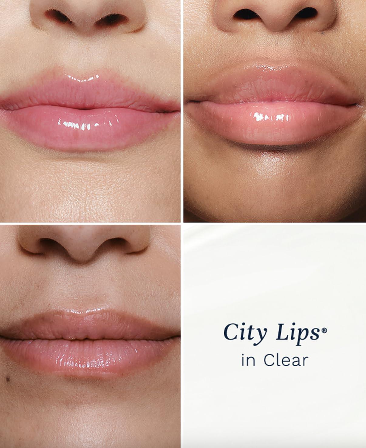 City Beauty City Beauty Day & Night Lip Plumping Duo - City Lips Clear 0.16 fl oz + City Lips Night Oil 0.23 fl oz, Advanced Hydration & Anti-Aging Formula: Fuller, Smoother, Younger-Looking Lips