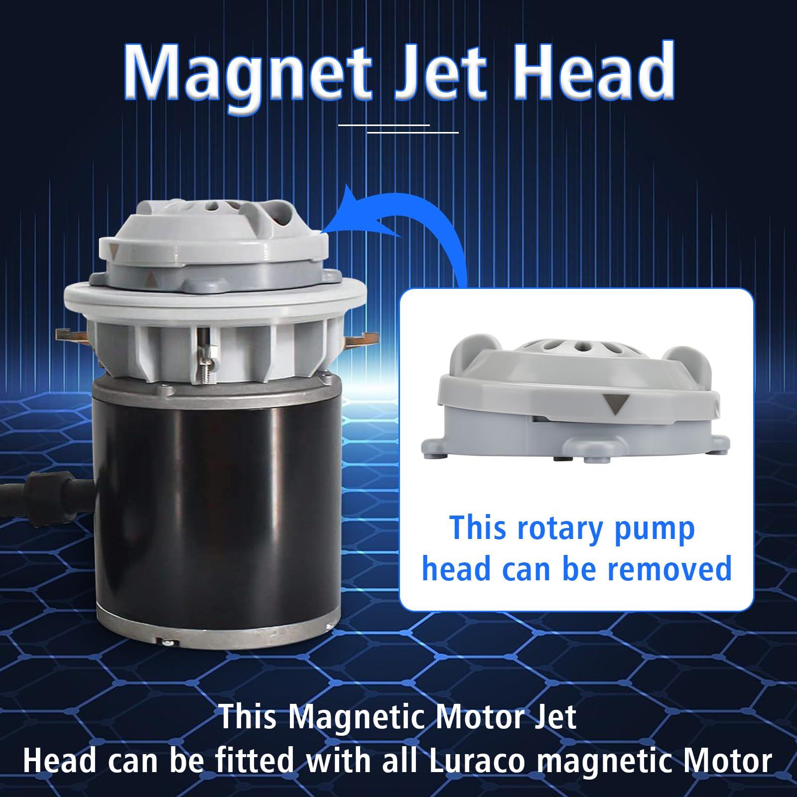 Ximoon Ximoon Magnetic Head BF-004 Replacement for LURACO Jet Motor Pedicure SPA Chair Part - Contains Propeller and Cover (2 Pack)