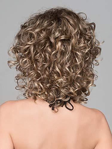 Ellen Wille Jamila Plus Wig Color Bernstein Rooted - Ellen Wille Wigs 7\" Mid Length Curly Volume Templae Lace Front Synthetic Natural Hairline Average Cap Bundle MaxWigs Hairloss Booklet