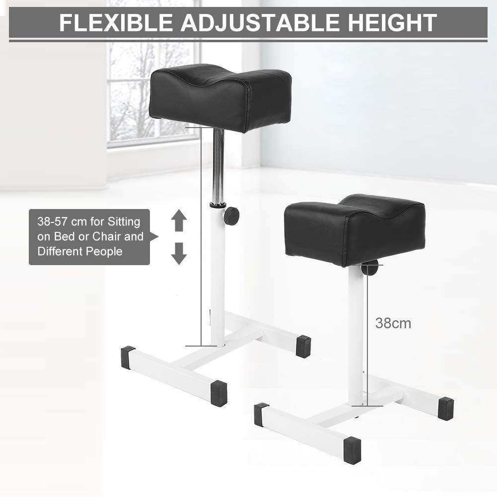 GOTOTOP GOTOTOP Pedicure Manicure Footrest Stool Portable Black Adjustable All Purpose Leg Rest Stand Tattoo Studio Equipment Salon