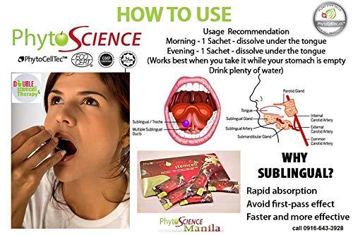 phytocelltec 4 Packs Phytoscience Double Stem Cell Anti Aging Acne Treatment Supplement Acai Berry Extract Blueberry Reduce Wrinkles Pores Pimples Fine Lines Skin Texture (14 Sachets/Pack)
