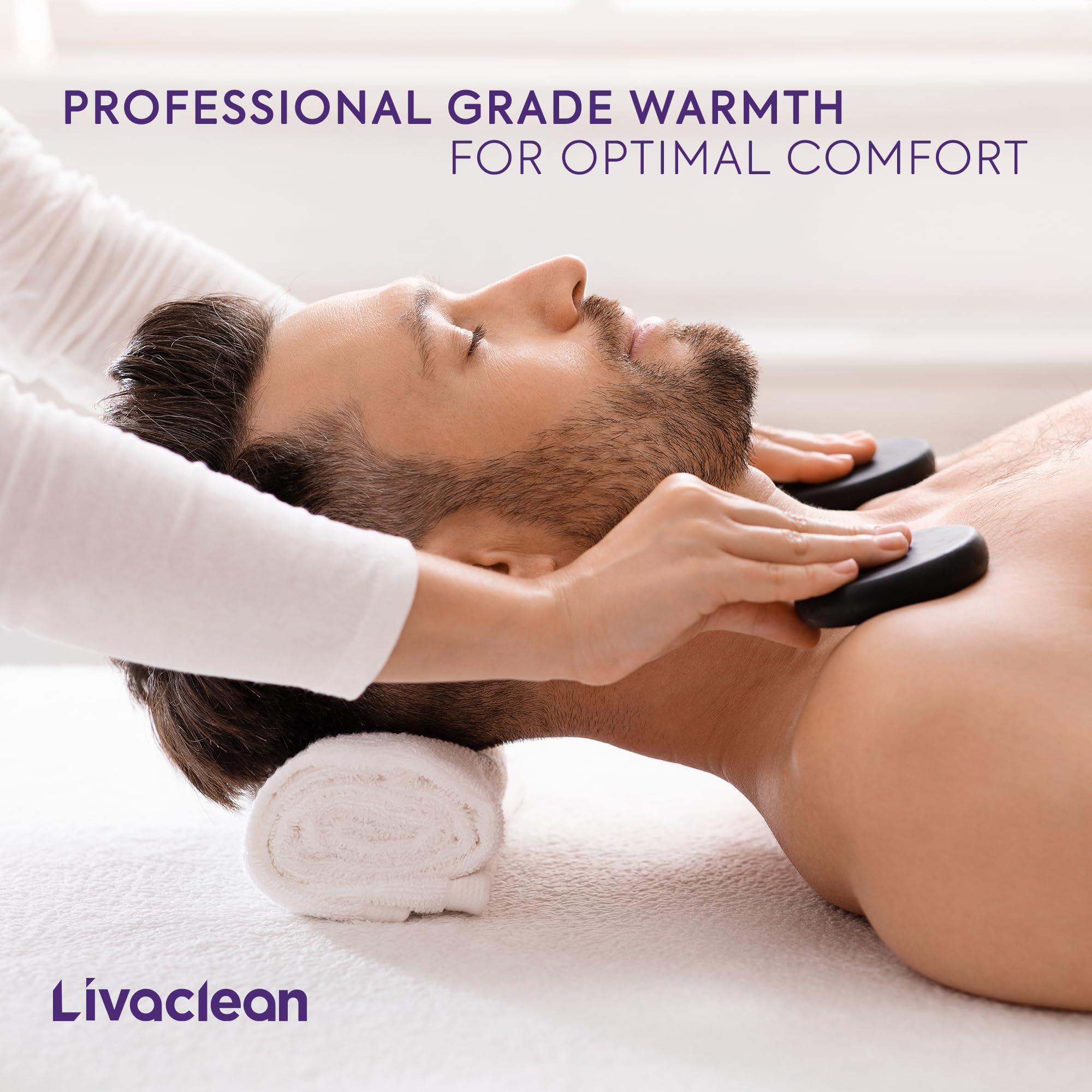 LivaClean Flannel Massage Table Warmer w/ 6 Temperature Settings (71" x 31.5) LivaClean Fleece Massage Table Warmer Heating Pad Blanket, Electric Heated Blanket, 2-Year Replacement Guarantee