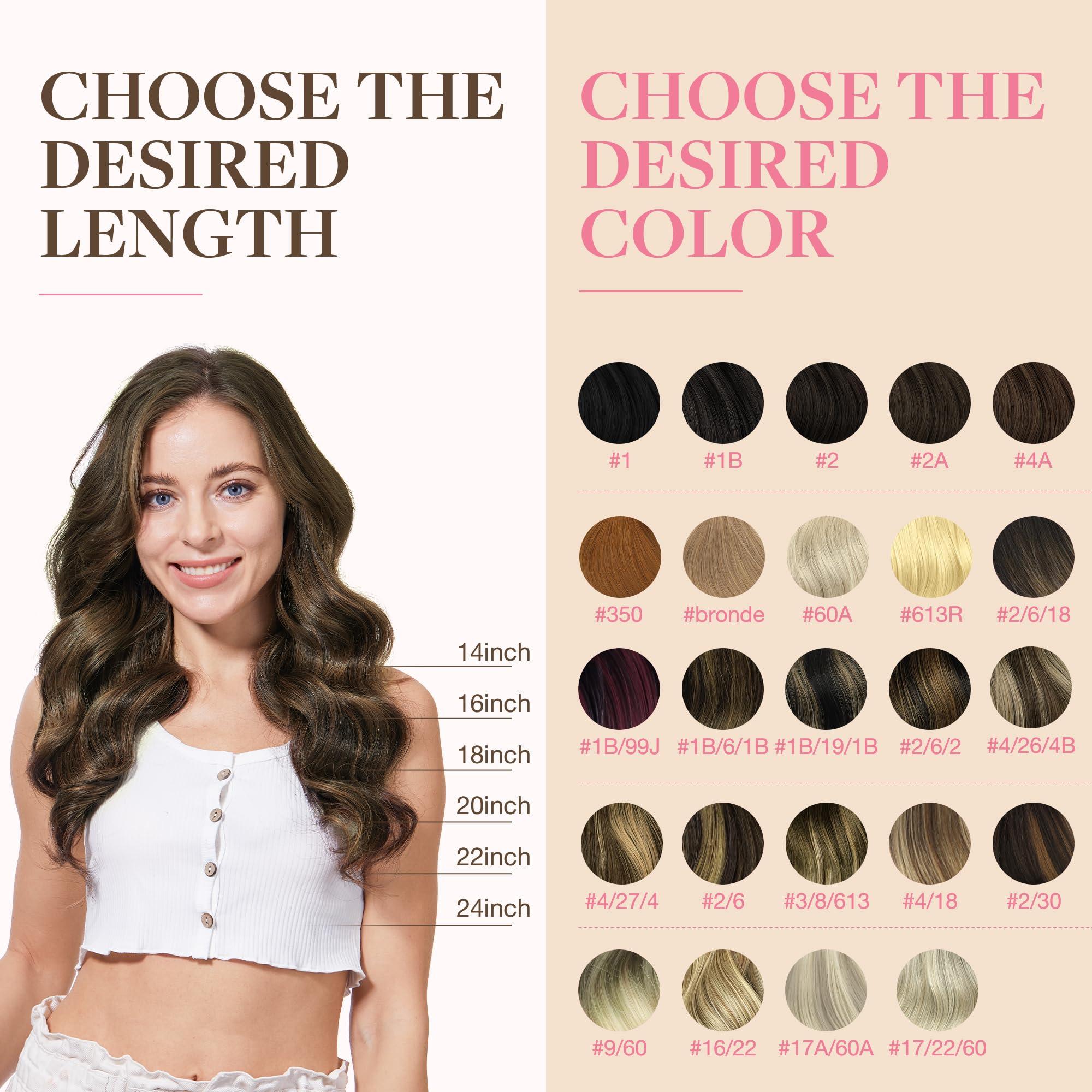 GOO GOO GOO GOO Tape in Hair Extensions Human Hair, 2/6/2 Balayage Dark Brown to Chestnut Brown, 12inch 40g 20pcs, Thick Ends Straight Seamless Tape in, Invisible Tape in Hair Extensions Human Hair