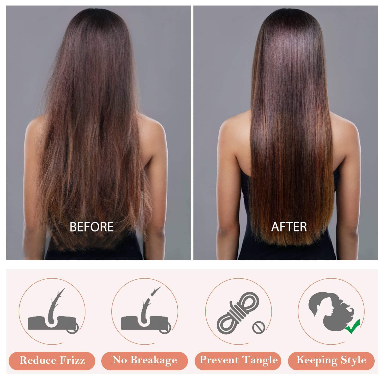 Kafteri Kafteri 3Pcs Satin Silk Bonnet for Sleeping, Extra Large Hair Bonnets for Sleeping Black Curly Hair Women Big Jumbo Bonnet with Tie Band Braids Shower Cap