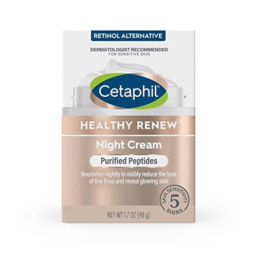 Cetaphil Cetaphil Healthy Renew Skin Tightening Night Cream 1.7 Oz, Wrinkle Repair Cream for Face with Peptides, Retinol Alternative Cream For Sensitive Skin, Fragrance Free