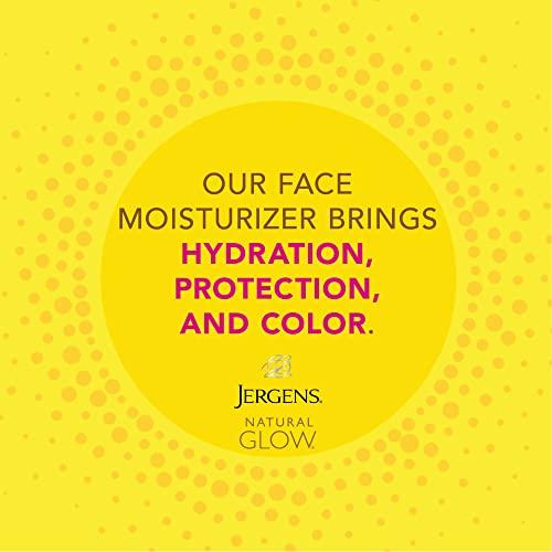 Jergens Jergens Natural Glow Face Self Tanner Lotion, SPF 20 Sunless Tanning, Fair to Medium Skin Tone, Daily Facial Sunscreen, Oil Free, Broad Spectrum Protection, 2 oz, Pack of 2 (Packaging May Vary)