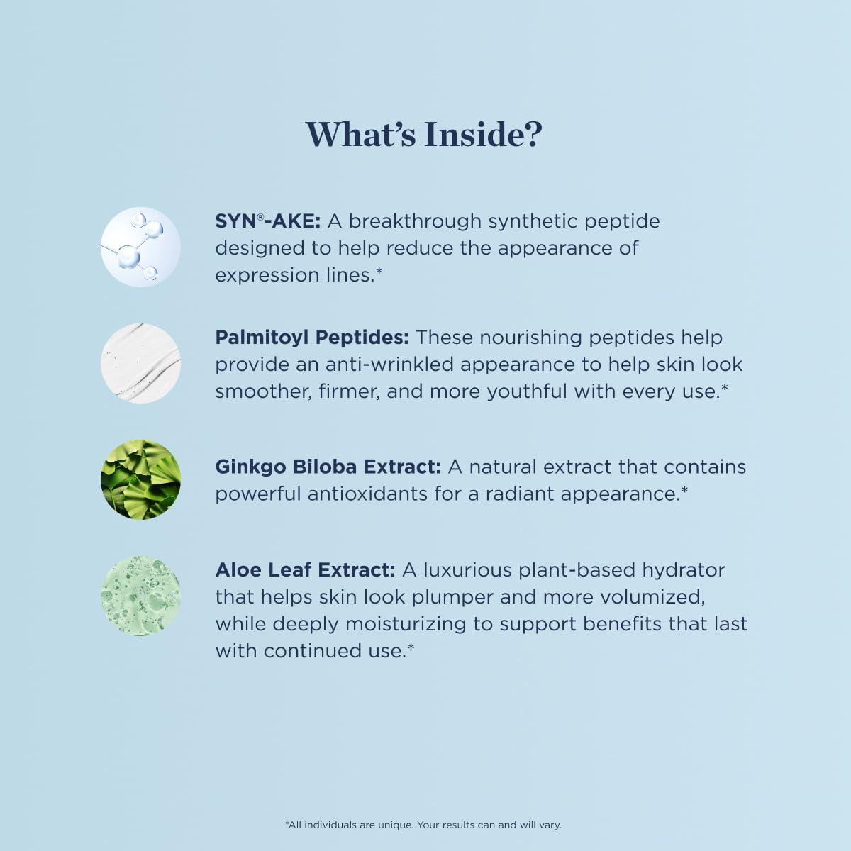 Beverly Hills MD Beverly Hills MD Line Smoothing Serum- Reduce Deep Wrinkles & Smooth Skin- Anti-Aging Serum for Firming and Hydrating Face- Correct Fine Lines w/Antioxidants, Peptides, Ginkgo Bilboa Extract, & Aloe