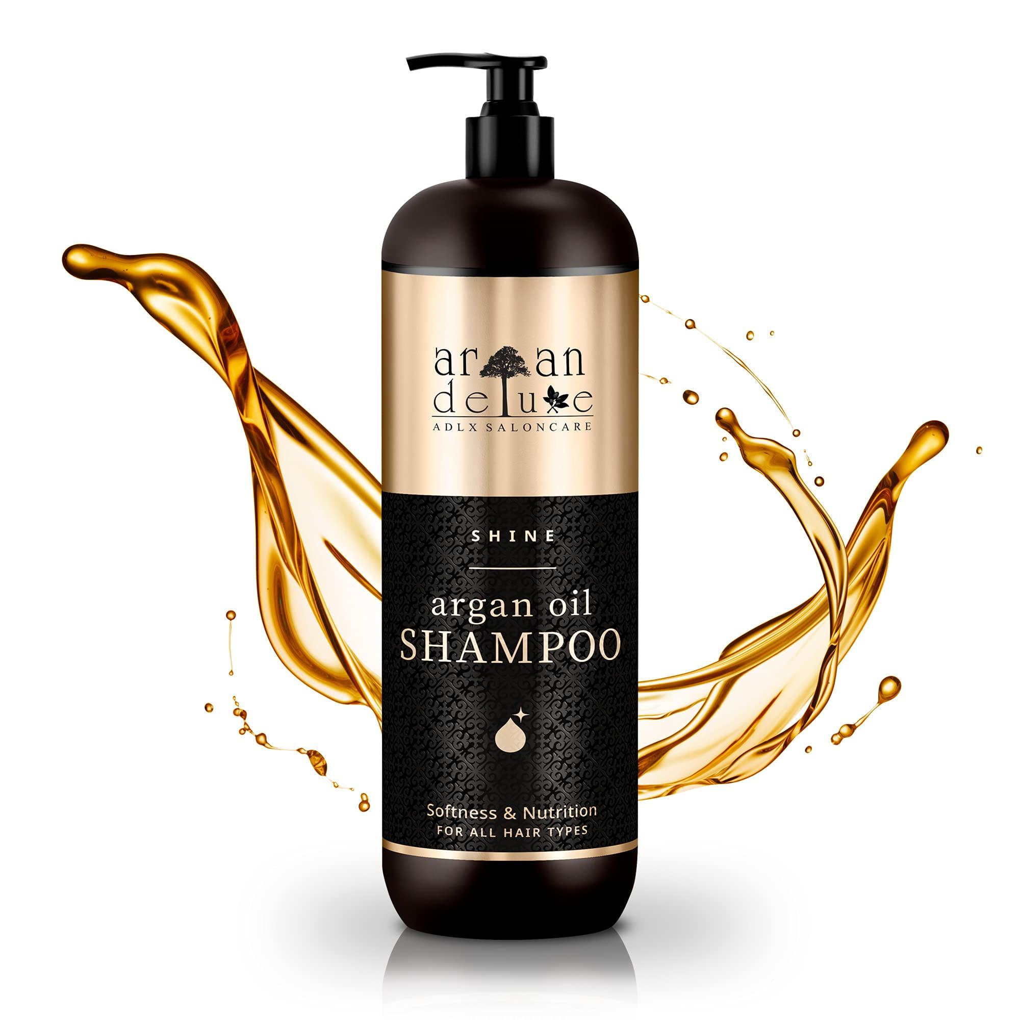 argan deluxe ADLX Saloncare Argan Deluxe Shampoo in professional quality 33.8 fl oz - strong care with argan oil for smoothness and shine