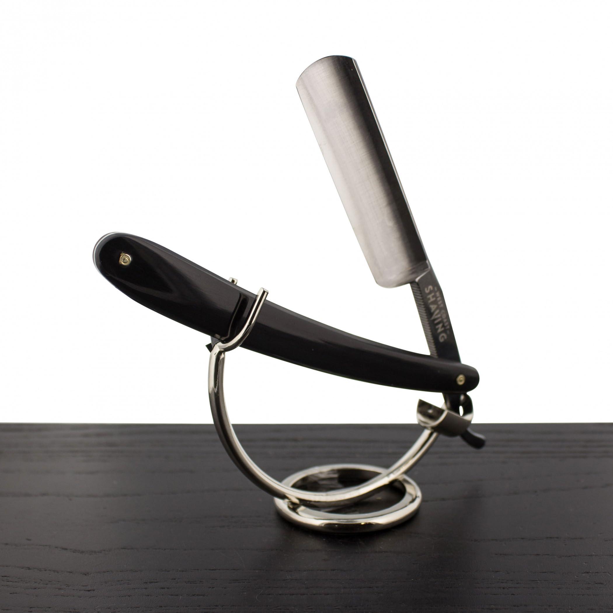West Coast Shaving West Coast Shaving Black Straight Razor, 6/8 Carbon Steel