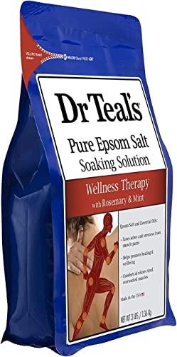 Dr Teal's Dr. Teal's Pure Epsom Salt Soaking Solution Gift Set (3 Pack, 3lbs ea.) - Soothe & Sleep Lavender, Relax & Relief Eucalyptus with Spearmint, Wellness Therapy with Rosemary & Mint