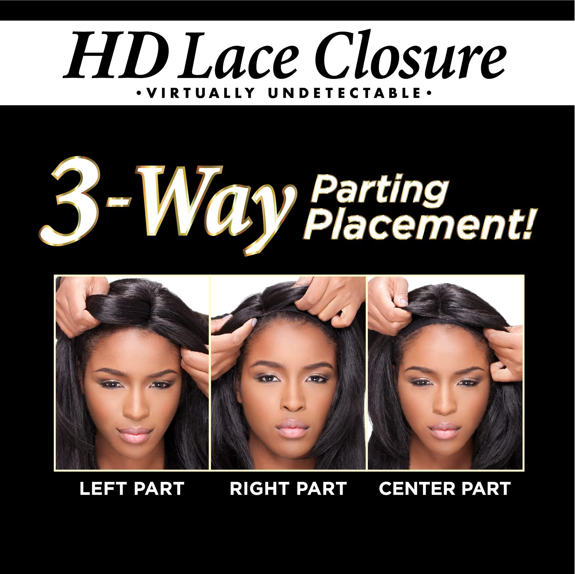 Sensationnel Sensationnel Empire humanhair lace closure - ocean wave 12 inch 3 way lacepart hand tied weaving closure (4 MEDBROWN)