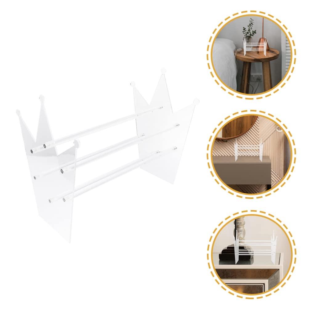 Lurrose Lurrose Headband Display Stand Acrylic Headband Stand Headband Organizer Headband Holder Headbands Stand Headbands Storage Rack Hair Hoops Organizer Clear Hairband Holder Hair Hoops Rack