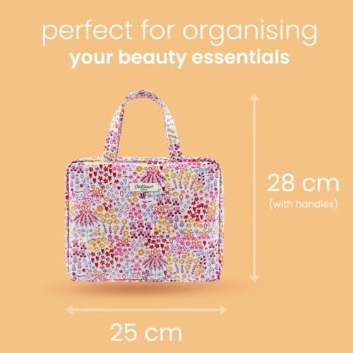 Cath Kidston Cath Kidston Wash Bag | Large Toiletry Bag | Cosmetic Bag | Makeup Organiser | Travel Wash Bag | Two Parts Skin Care Bag | Affinity Print