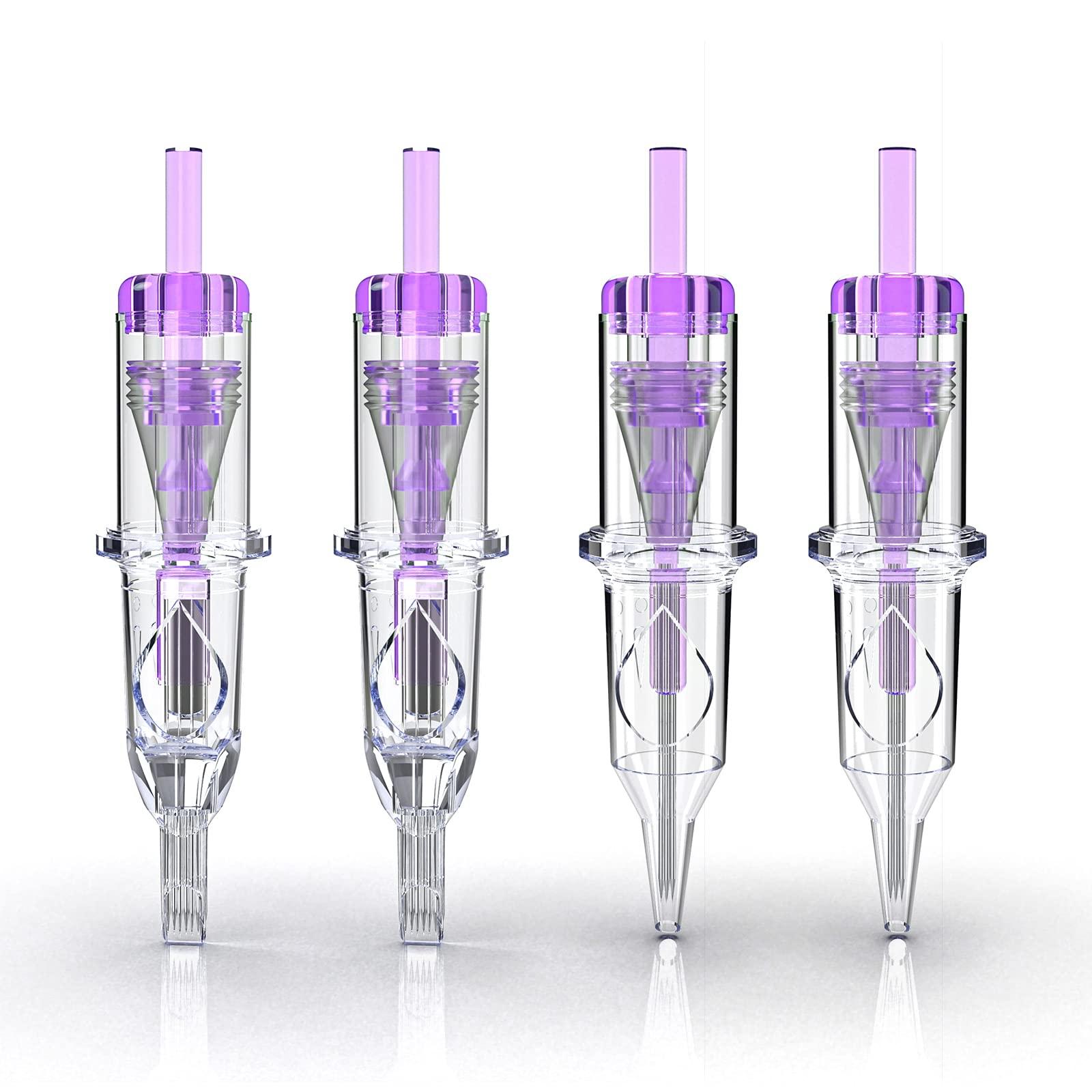 Wormhole Tattoo Wormhole Tattoo Cartridge Needles, 50pcs #10 Standard Mixed Sizes Disposable Tattoo Needles 5RL 7RL 9RL 5RS 7RS 9RS 15M1 21M1 15RM 21RM for Tattoo Pen Cartridge Machine (#10 RL&RS&M1&RM)