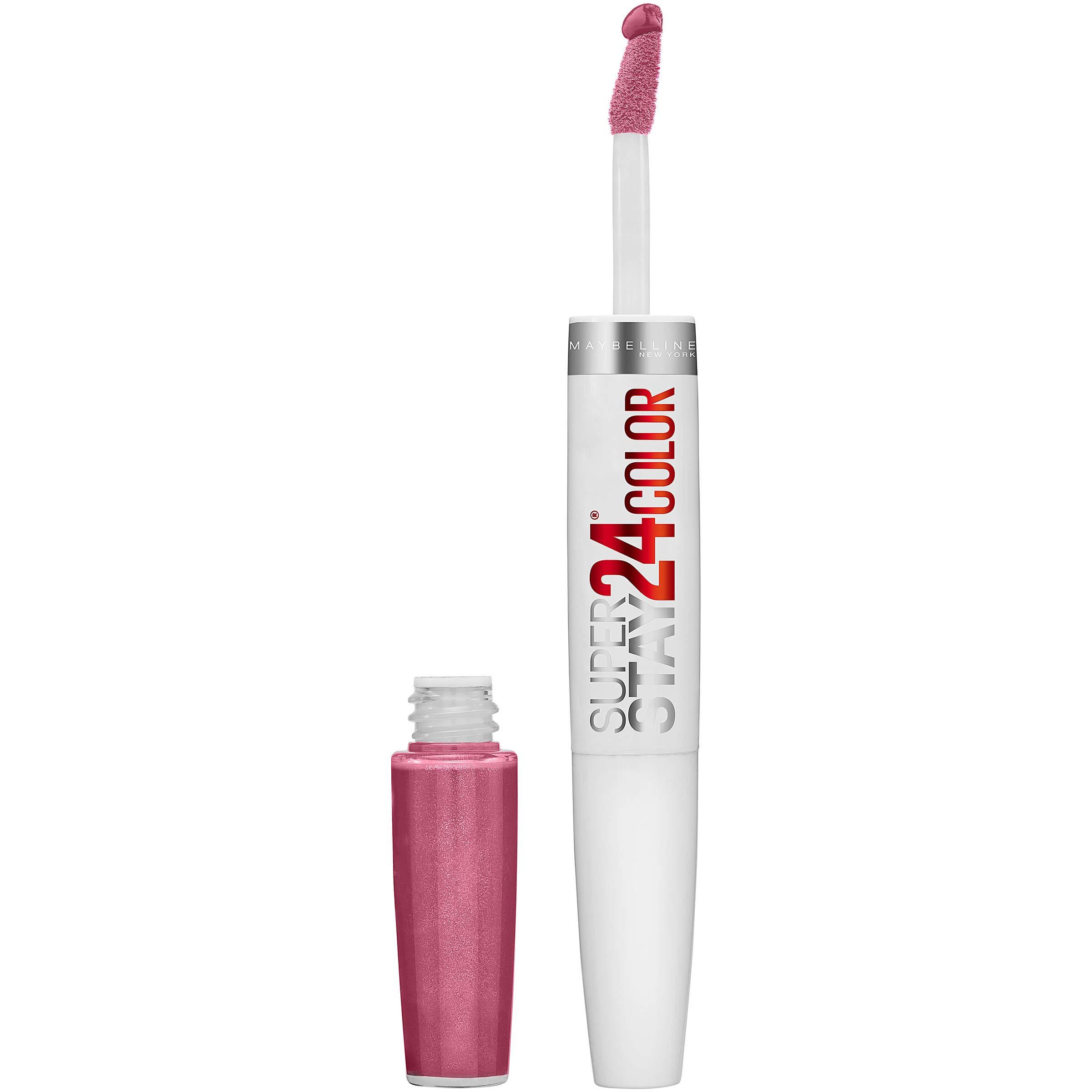 MAYBELLINE MAYBELLINE Super Stay 24 Liquid Lipstick Blush On Pink & Very Cranberry Ruby Red, 1 Count Each