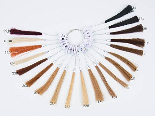 RemeeHi Remeehi 3/4 Half Wig 100% Indian Remy Human Hair Silky Straight Hair Weft Cap to Choose 22" 220g #24 Natural Blonde