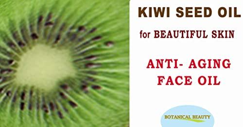 CHATEAU COSMETICS BOTANICAL BEAUTY KIWI SEED OIL. 100% Pure Natural Undiluted Virgin Cold Pressed Carrier Oil. 2 Fl.oz.- 60 ml for Face, Skin, Body, Hair, Nail Care. by Botanical Beauty