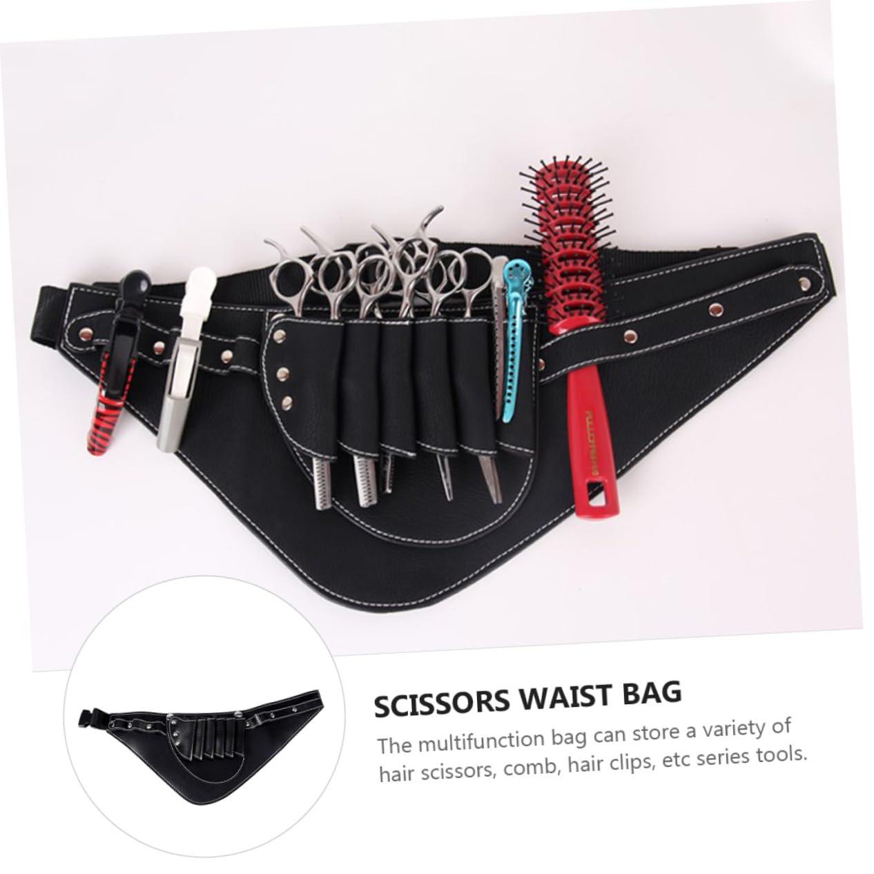 Ipetboom Ipetboom 2 Pcs Hairdressing Kit Skeleton Beard Trimmer Beard Grooming Kit for Men Hair Tools Travel Bag Hair Clippers Men Barber Bag Hair Cutting Kit Hairdressing Bag Black Pu Leather