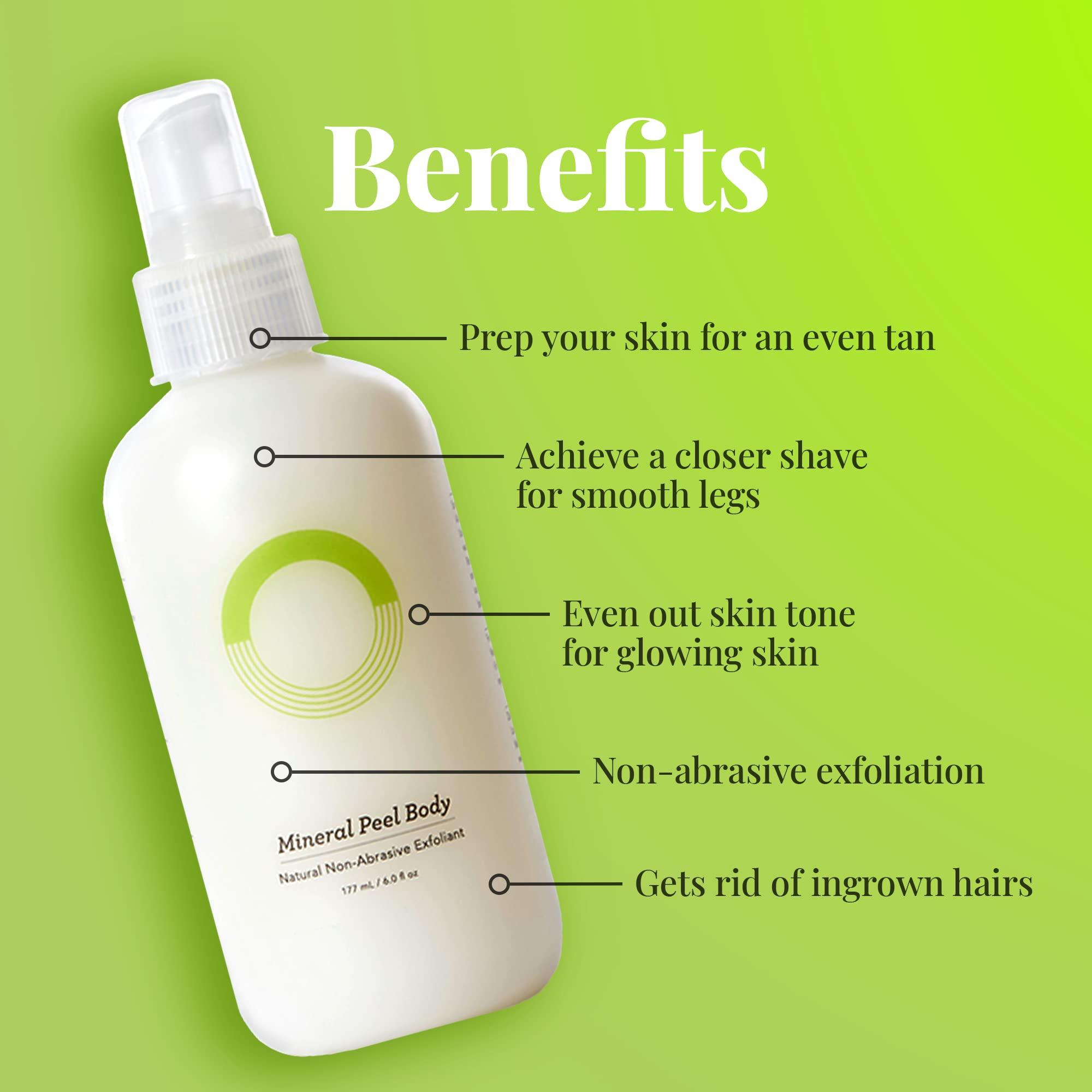 O.R.G. Skincare ORG Body Scrub Deep Gel Exfoliator for Glowing and Smooth Skin - Korean Exfoliating Peel Skincare - Natural Cruelty Free Formulation for Sensitive Skin 6oz