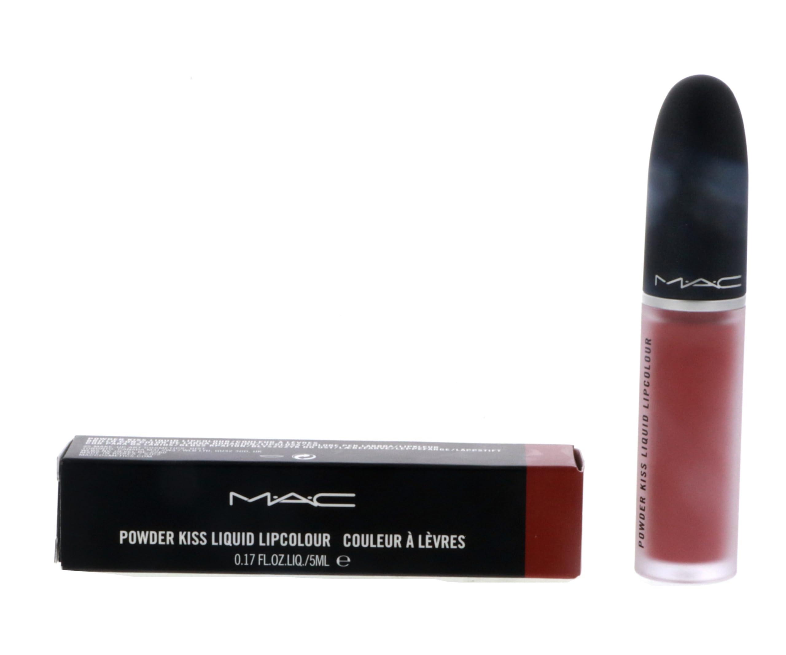 M.A.C. MAC Powder Kiss Liquid Lipcolour Lipstick - 989 Mull It Over (Dirty Peach) - 0.17 fl oz / 5 mL