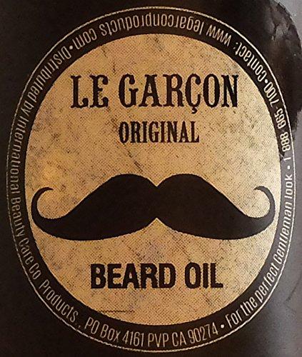 Le Garcon Le Garcon Beard Oil - Style Your Beard and Mustache. Brings Pleasure To Your Facial Hair Grooming. Includes Argan Oil, Rosemary Oils and Black Castor Oil For A Healthy, Tidy Beard