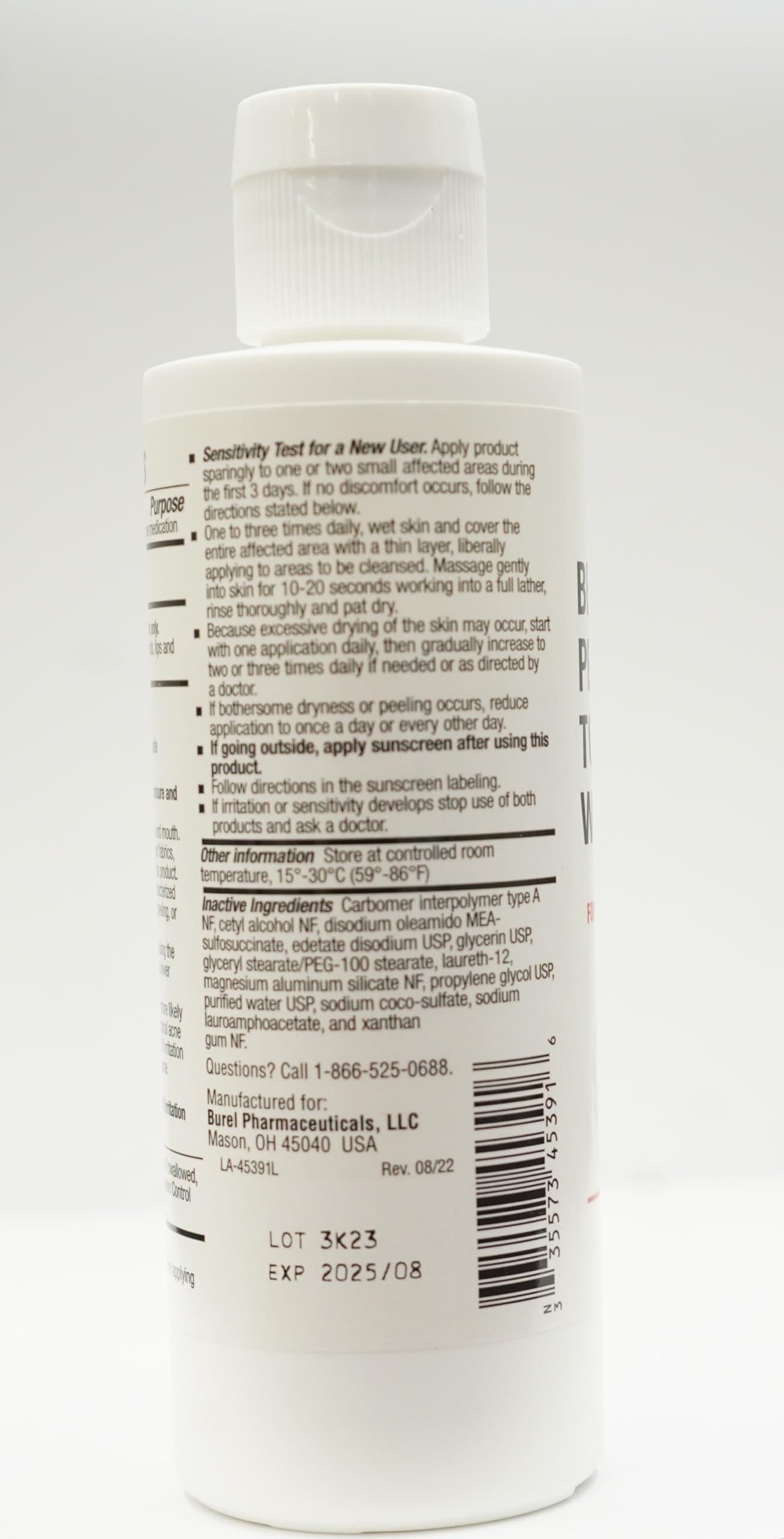 BurelPharma BurelPharma Benzoyl Peroxide Topical Face Wash 5% Acne Medication 5oz, 1 Count (Pack of 1)