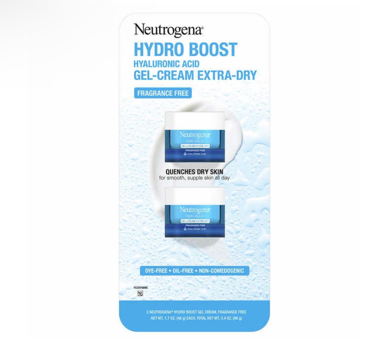 ATOTOP Neutrogena Hydro Boost Gel- Cream Extra - Dry, 1.7 oz, 2- pack