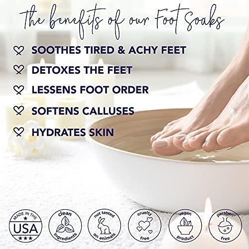 Laki Naturals Laki Naturals Apple Cider Vinegar Foot Soak, Foot Detox Soak, Pedicure Soak, Foot Soak Callus Remover, Foot Treatment, Epsom Salt Foot Soak with Hawaiian Sea Salts (10 oz) - Lavender Fields