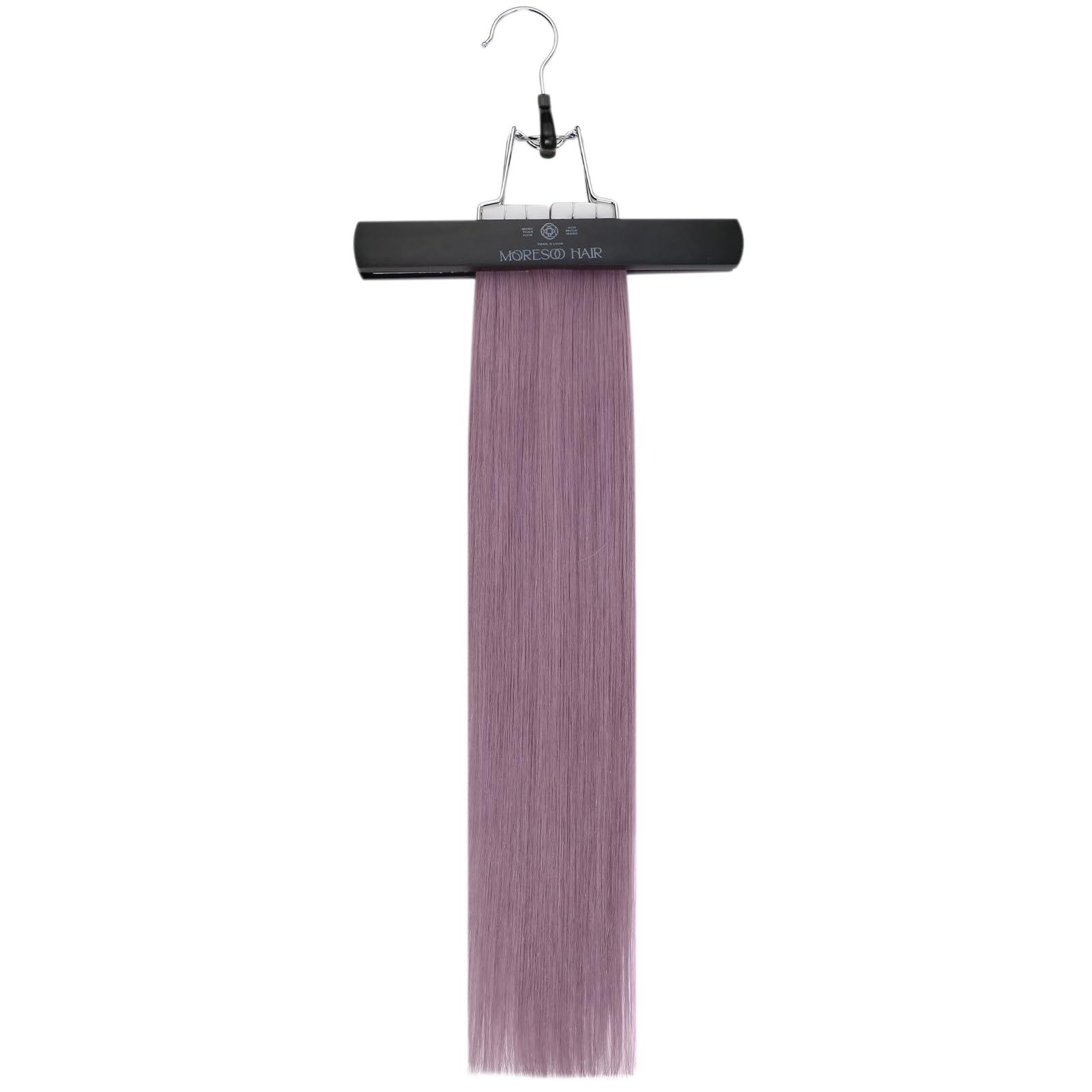 Moresoo Moresoo Purple Tape in Hair Extensions 16 Inch 10Pcs/25G Lavender Purple Hair Extensions for Any Occasion-Wedding,Party,School, No Age Limit