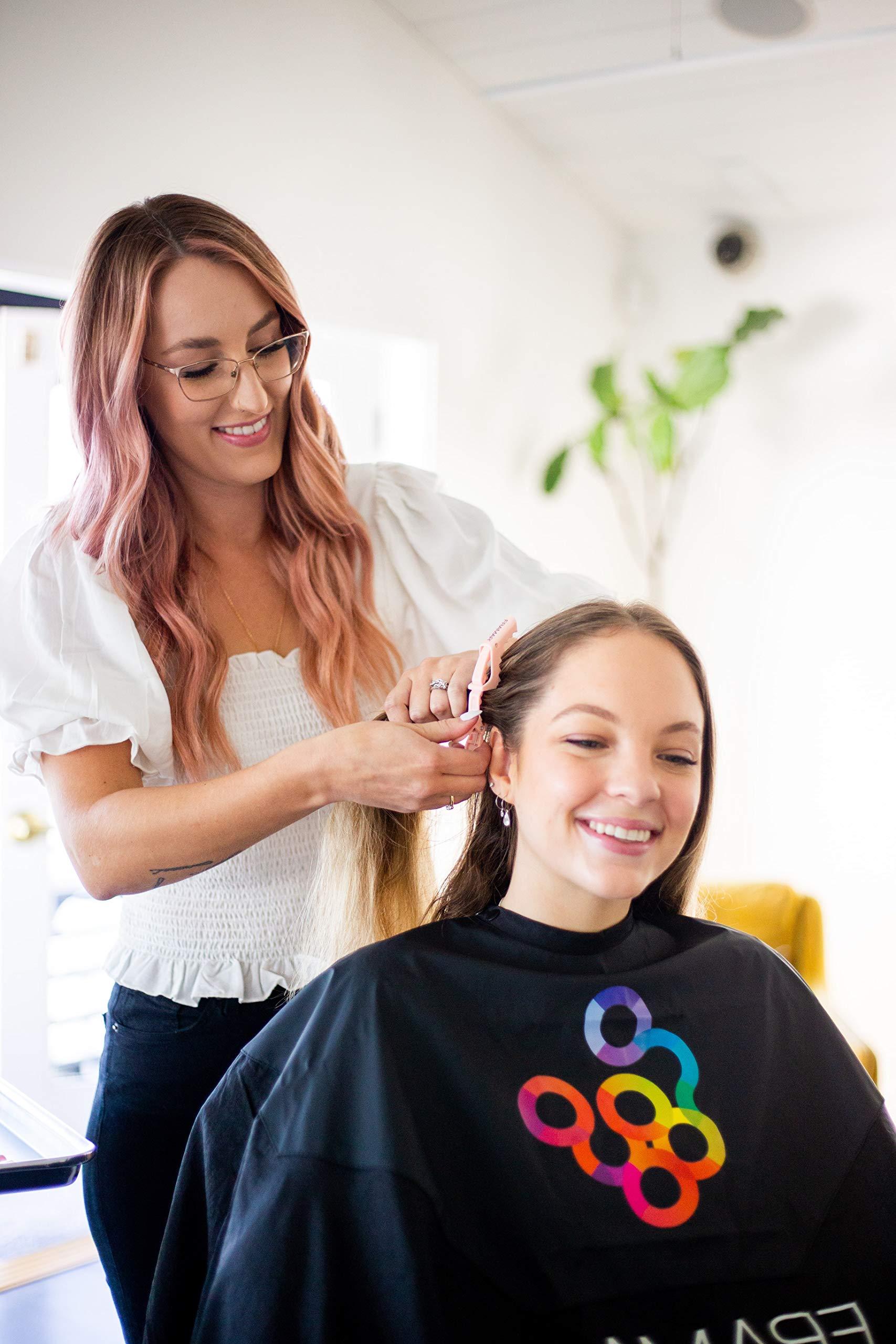 FRAMAR FRAMAR Pastel Alligator Hair Clips - Gator Grips Black Styling Hair Clips - Pack of 14