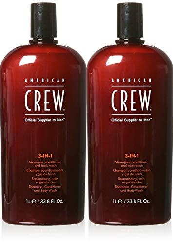 AMERICAN CREW American Crew 3-in-1 Shampoo and Conditioners, 33.8 Fluid Ounce 2pk
